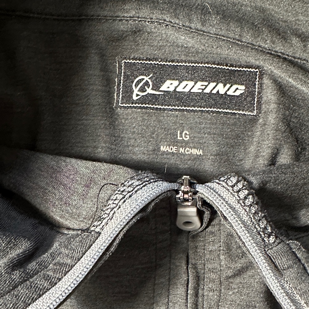 Boeing Black Apache Quarter-Zip Pullover - Picture 2 of 4